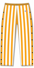 Basketball Warmup Tear Away Candy Stripe Pants