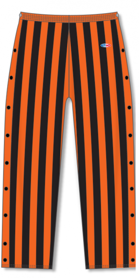 Basketball Warmup Tear Away Candy Stripe Pants