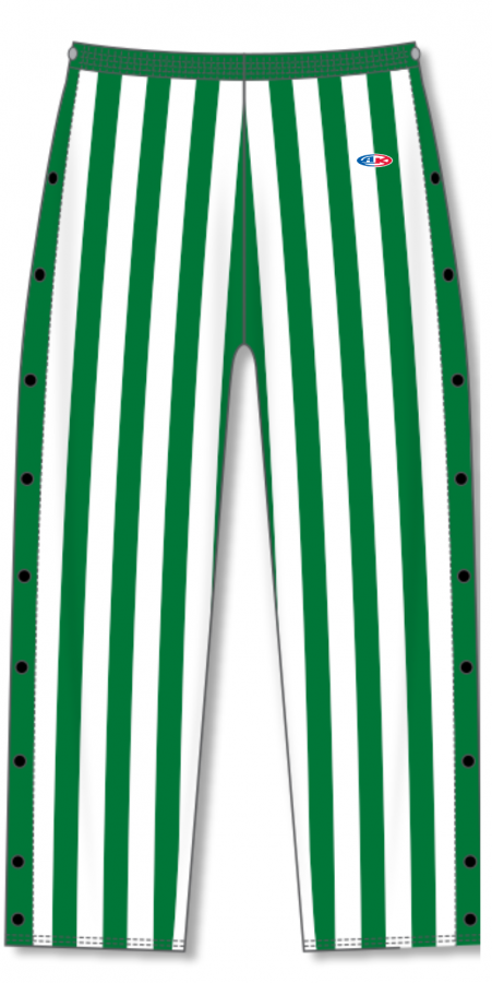 Basketball Warmup Tear Away Candy Stripe Pants