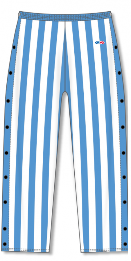 Basketball Warmup Tear Away Candy Stripe Pants