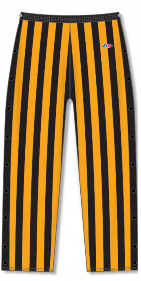 Basketball Warmup Tear Away Candy Stripe Pants