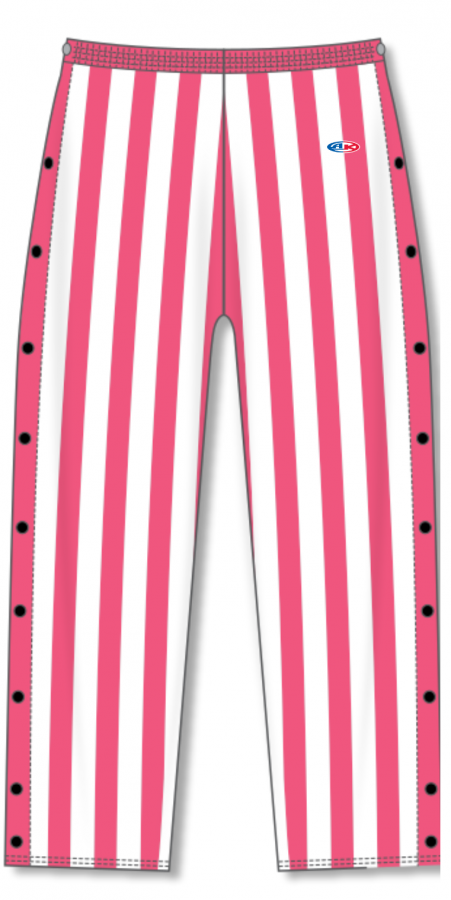 Basketball Warmup Tear Away Candy Stripe Pants