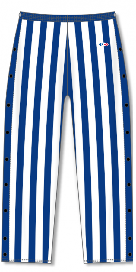 Basketball Warmup Tear Away Candy Stripe Pants