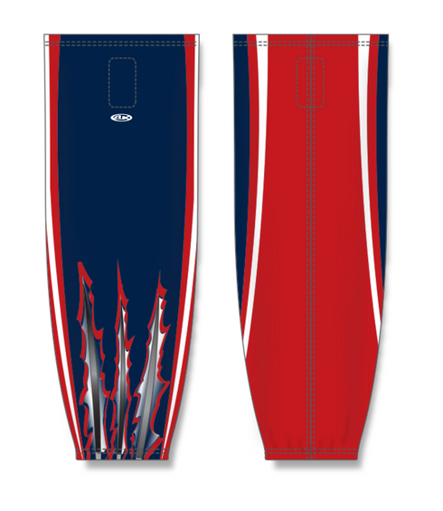 Athletic Knit ZH711-DESIGN-HS1003 Custom Sublimated Hockey Socks
