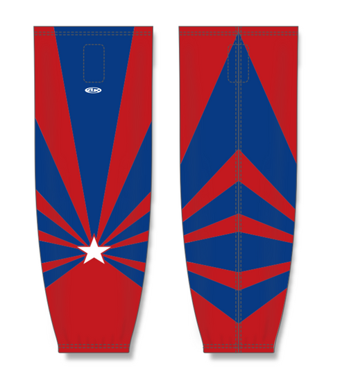 Athletic Knit ZH711-DESIGN-HS1009 Custom Sublimated Hockey Socks