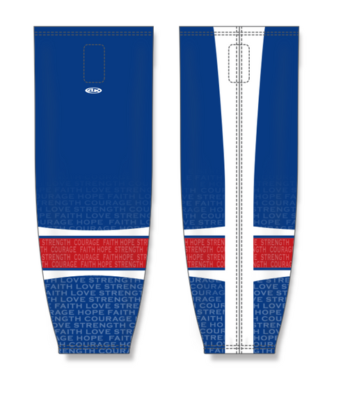 Athletic Knit ZH711-DESIGN-HS1109 Custom Sublimated Hockey Socks