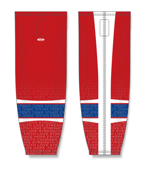 Athletic Knit ZH711-DESIGN-HS1109 Custom Sublimated Hockey Socks