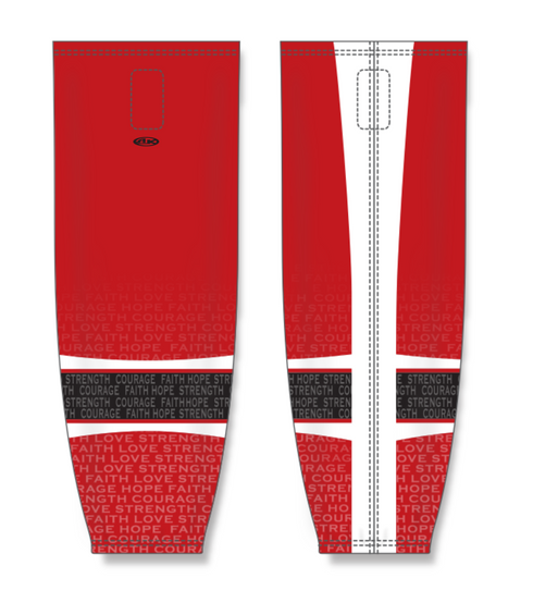 Athletic Knit ZH711-DESIGN-HS1109 Custom Sublimated Hockey Socks