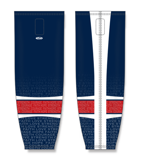 Athletic Knit ZH711-DESIGN-HS1109 Custom Sublimated Hockey Socks