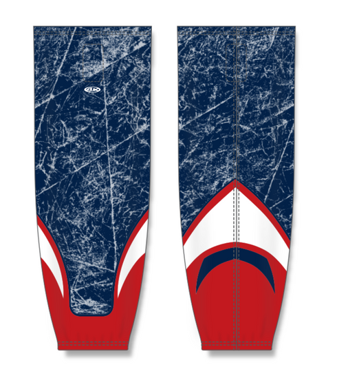 Athletic Knit ZH711-DESIGN-HS1365 Custom Sublimated Hockey Socks