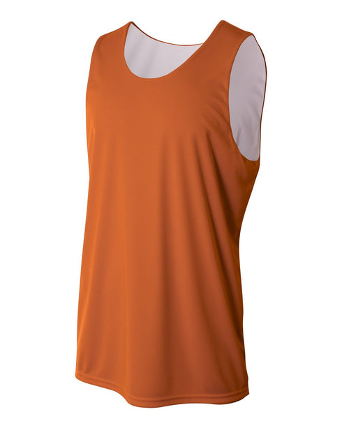 A4 Youth Reversible Jump Jersey (NB2375), Color 'Orange/White'
