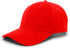 Pacific Headwear Brushed Cotton Twill Hook-And-Loop Adjustable Cap (101C), Color 'Red'