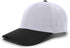 Pacific Headwear Brushed Cotton Twill Hook-And-Loop Adjustable Cap (101C), Color 'SilverBlack'