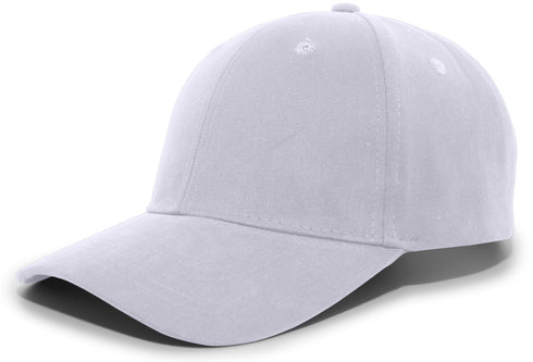 Pacific Headwear Brushed Cotton Twill Hook-And-Loop Adjustable Cap (101C), Color 'Silver'