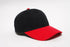 Pacific Headwear Brushed Cotton Twill Hook-And-Loop Adjustable Cap (101C), Color 'BlackRed'