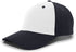 Pacific Headwear Brushed Cotton Twill Hook-And-Loop Adjustable Cap (101C), Color 'WhiteNavyNavy'