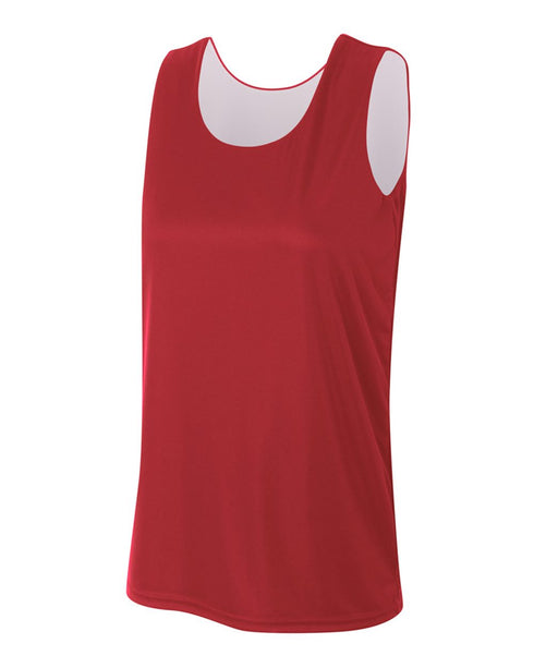 A4 Women's Reversible Jump Jersey (NW2375), Color 'Cardinal/White'