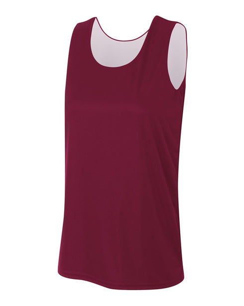 A4 Women's Reversible Jump Jersey (NW2375), Color 'Maroon/White'