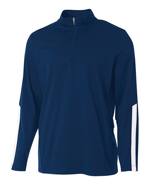 A4 League 1/4 Zip Jacket (N4262), Color 'Navy/White'