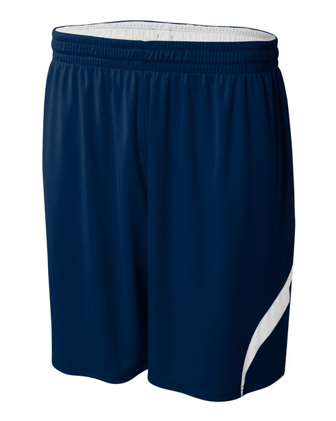 A4 Youth Double Double Short (NB5364), Color 'Navy/White'