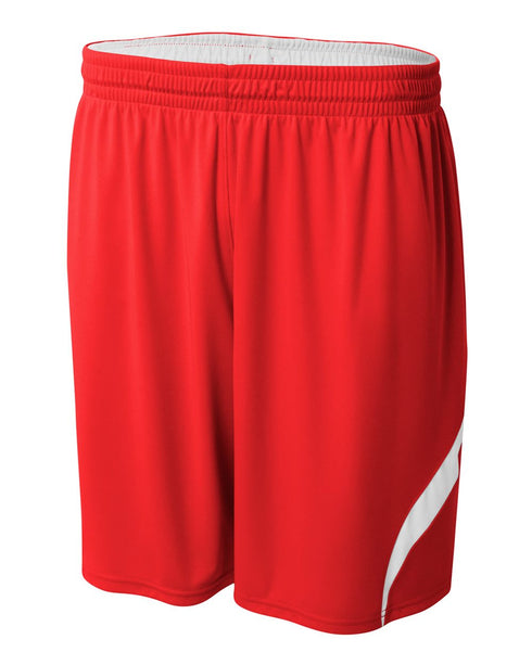 A4 Youth Double Double Short (NB5364), Color 'Scarlet/White'