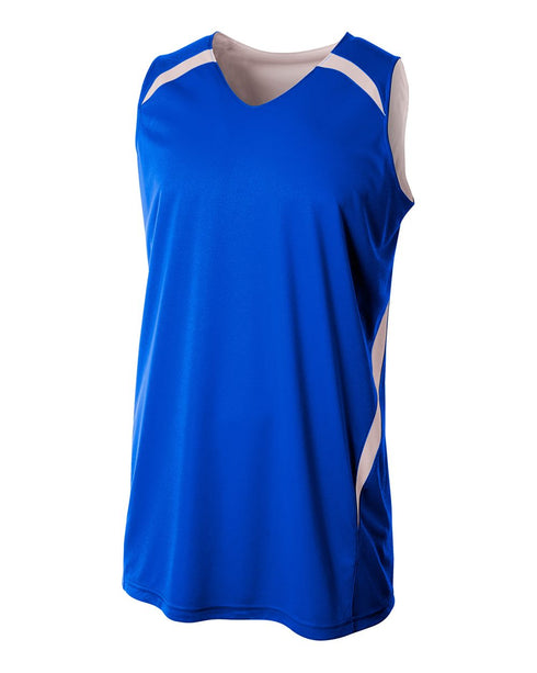 A4 Double Double Reversible Jersey (N2372), Color 'Royal/White'