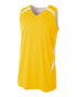 A4 Youth Double Double Reversible Jersey (NB2372), Color 'Gold/White'