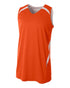 A4 Youth Double Double Reversible Jersey (NB2372), Color 'Orange/White'