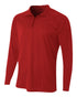 A4 Daily 1/4 Zip (N4268), Color 'Scarlet'