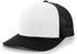 Pacific Headwear Trucker Snapback Cap (104C), Color 'WhiteBlack'