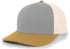 Pacific Headwear Trucker Snapback Cap (104C), Color 'HeatherGreyBeigeAmberGold'