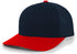 Pacific Headwear Trucker Snapback Cap (104C), Color 'NavyRed'