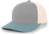 Pacific Headwear Trucker Snapback Cap (104C), Color 'HeatherGreyBeigeSmokeBlue'