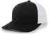 Pacific Headwear Trucker Snapback Cap (104C), Color 'BlackWhiteBlack'