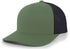 Pacific Headwear Trucker Snapback Cap (104C), Color 'MossGreenLtCharcoalMossGreen'