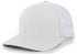 Pacific Headwear Trucker Snapback Cap (104C), Color 'SilverWhiteSilver'