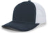 Pacific Headwear Contrast Stitch Trucker Snapback (104S), Color 'NavyWhiteNavy'