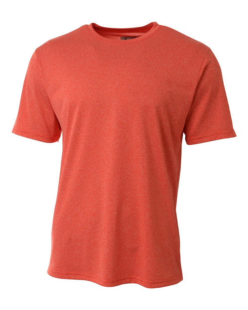 A4 Topflight Heather Tee (N3381), Color 'Scarlet'