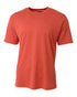 A4 Topflight Heather Tee (N3381), Color 'Scarlet'