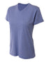 A4 Women's Topflight Heather Tee (NW3381), Color 'Royal'