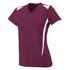 Augusta Sportswear Ladies Premier Jersey (1055-C), Color 'Maroon/White'
