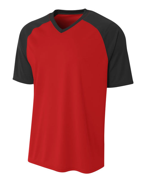 A4 Strike Jersey (N3373), Color 'Scarlet/Black'