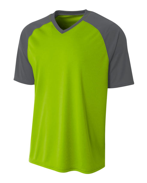 A4 Youth Strike Jersey (NB3373), Color 'Lime/Graphite'