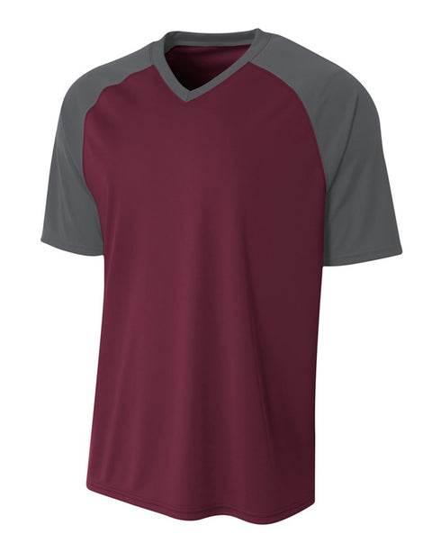 A4 Youth Strike Jersey (NB3373), Color 'Maroon/Graphite'
