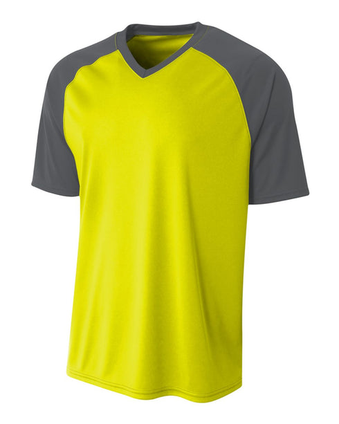A4 Youth Strike Jersey (NB3373), Color 'Safety Yellow/Graphite'