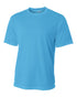 A4 Men's Short Sleeve Crew Birds Eye Mesh Tee (N3252), Color 'Electric Blue'