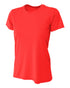 A4 Women's Cooling Performance Crew, Sizes 2XL-4XL (NW3201), Color 'Coral'