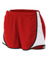 A4 Womens 3" Speed Short (NW5341), Color 'Scarlet/White'