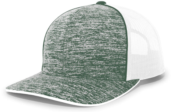 Pacific Headwear Aggressive Heather Trucker Snapback Cap
