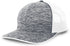 Pacific Headwear Aggressive Heather Trucker Snapback Cap (106C), Color 'NavyHeatherWhiteNavyHeather'